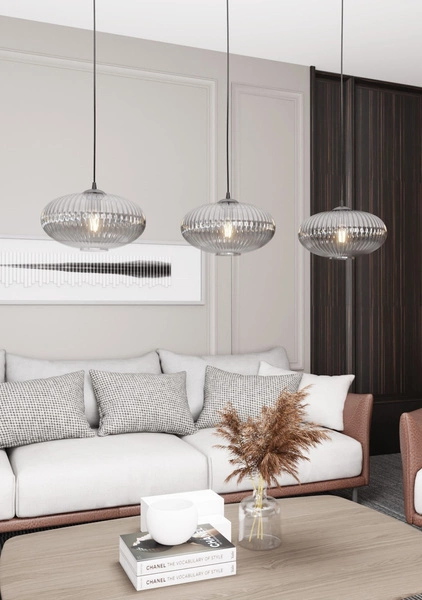 Lampa wisząca Emibig COCO 3 BL GRAFIT 1377/3