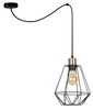 Lampa wisząca PRIMO, 31-00279, czarny/patynowy, 1x60W E27