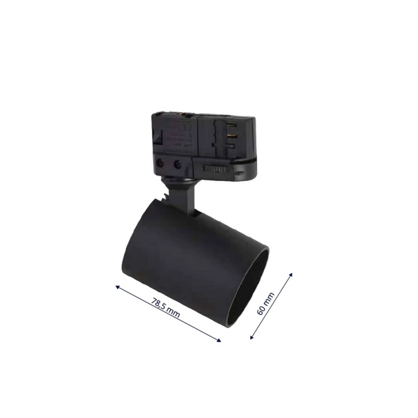 Zestaw szynoprzewodu Snow SET 3F, czarny, 4x50W GU10