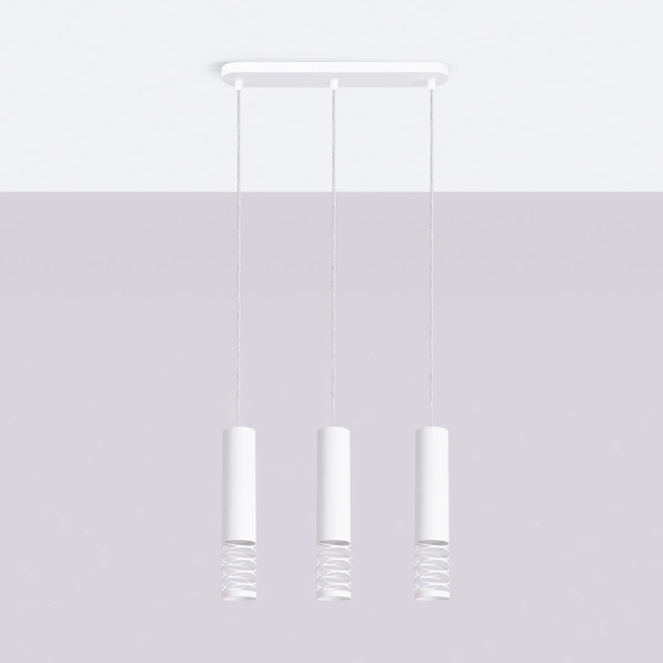 Lampa wisząca LAMI 3L biały