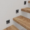 Oprawa schodowa EVRA BLACK, 0,6W LED, barwa ciepła 3000K, EKS6904