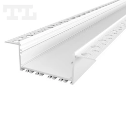 Profil LED GK23-7 podtynkowy 200cm szer. 80mm | do osłonek C6 | Biały