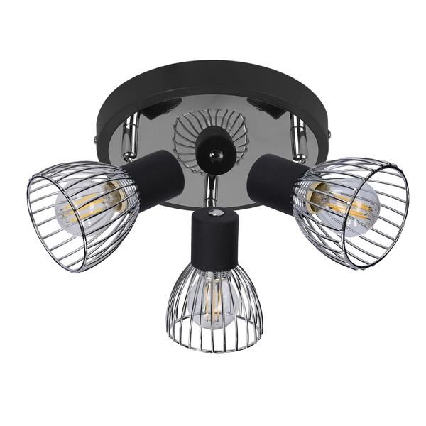 Lampa sufitowa MODO plafon 98-61546 czarny/chrom 3xE14