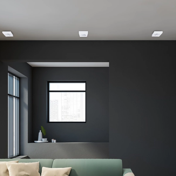 Oprawa wpuszczana Nusa Square, ML0039, biała, 1x8W GU10