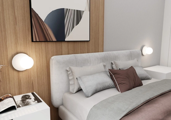 Kinkiet Emibig OSLO K1 Biały/OPAL 1189/K1