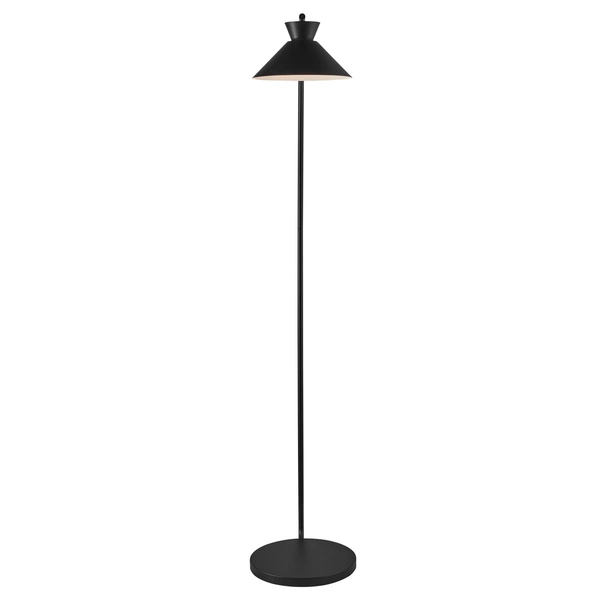 Lampa stojąca DIAL E27 40W Metal | Czarny