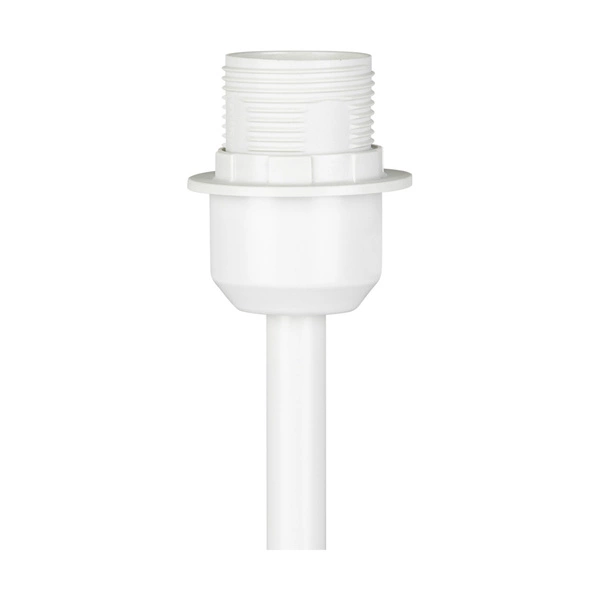 Lampa stołowa Amor 1xE27 maks. 40W biały metal/przezroczysty kabel PVC/szary klosz z tkaniny 7010205110216