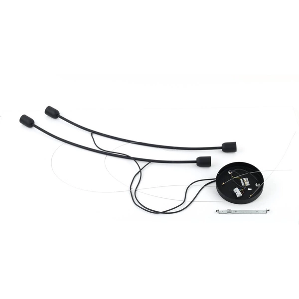 Nowoczesna lampa wisząca HELIX 2724 czarna 2724