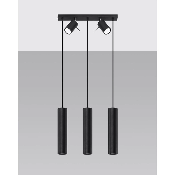 Lampa wisząca RING 3, SL.1099, czarna, 5x40W GU10