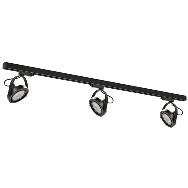 Zestaw Szynoprzewód 3xLugar (AR111-GU10) + Prowadnica 1,5m - Czarny, ML7912