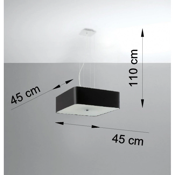 Żyrandol LOKKO SL.0774 czarny 45 cm 5xE27