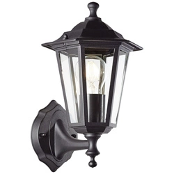 Lampa ścienna Carleen Brilliant 1 1x60W E27 Metal/Szkło Czarny
