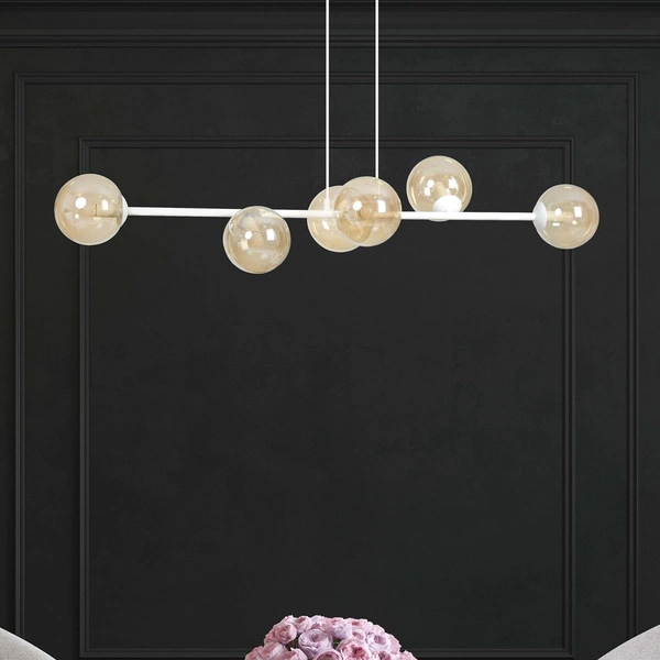 Lampa wisząca Emibig ROSSI 6 WH MIODOWY 879/6