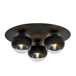 Lampa sufitowa Emibig SOLAR 3 Czarny/STRIPE 1129/3