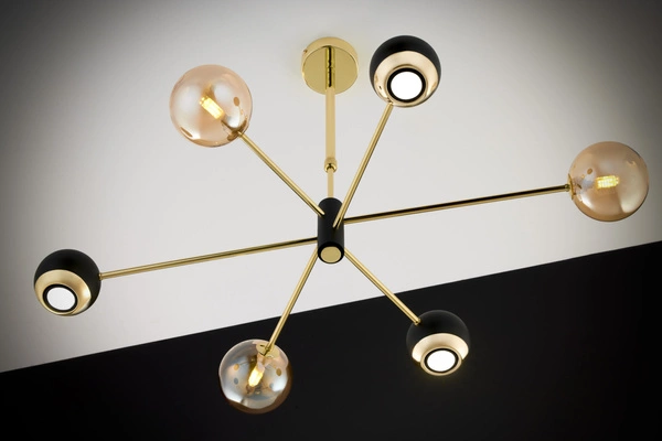 Nowoczesny Żyrandol MOKA wys. 47-69cm 3xG9 3xGU10
14W IP20 | Złoty