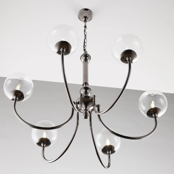 Nowoczesny Żyrandol BRILLANTE wys. 105cm 6xG9 14W IP20 | Czarny