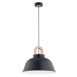 Lampa wisząca ALFA VAYPER CZARNA 1xE27 40cm | 61342