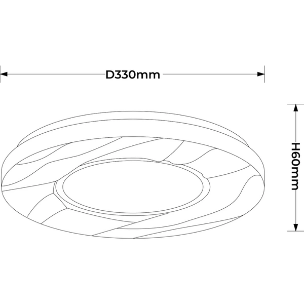 Plafon Tenaro 33 cm biały LED 4000K