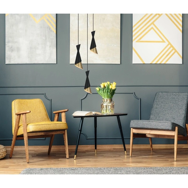 Lampa wisząca Malia wys. cał. 128cm 3xE27 | czarny