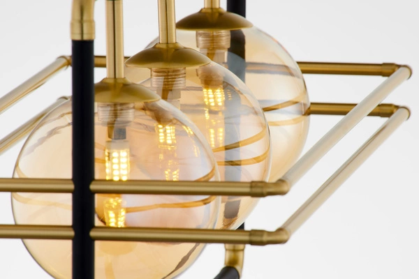 Nowoczesna Lampa wisząca FIORI wys. 115cm 3xG9 14W IP20 | Złoty