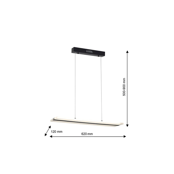 Lampa wisząca płaska RAY LED 62cm