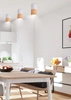 Lampa sufitowa TUBA 2273655, biała + drewno, 1x15W GU10