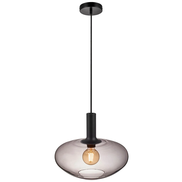 Lampa wisząca ALTON E27 60W Szkło | Czarny