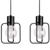 Lampa wisząca AURA III kwadrat  czarna