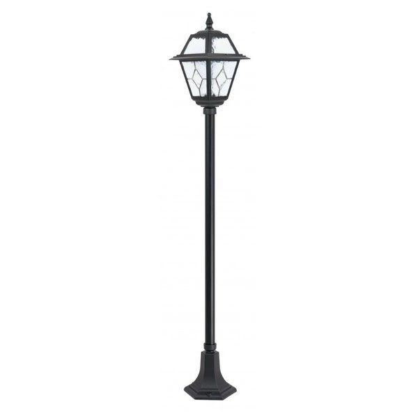Aluminiowa Lampa stojąca do ogrodu 160cm Witraż K 5002/1 N | czarny