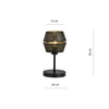 Lampa biurkowa Emibig MALIA LN Czarny/GOLD 1185/LN