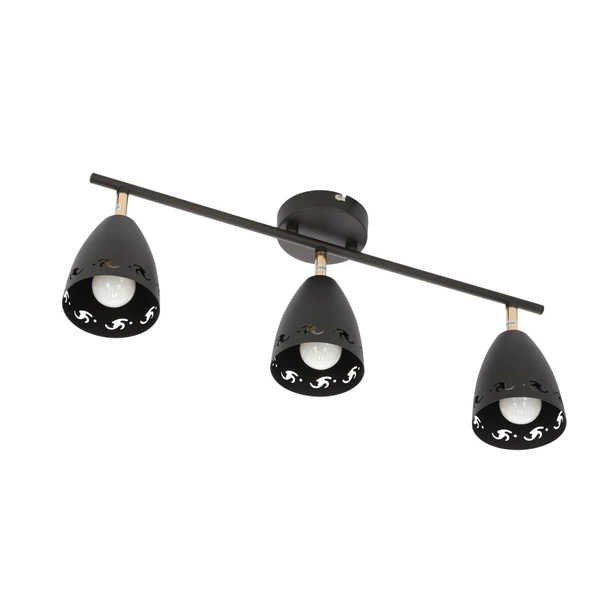 Lampa sufitowa COTY listwa 93-67173 czarna 3xE14