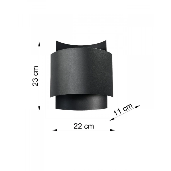 Kinkiet IMPACT SL.0858 czarny 1xG9