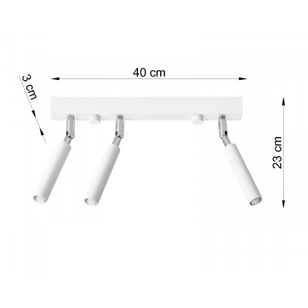 Nowoczesna lampa sufitowa EYETECH 3 SL.0904 biała 3xG9