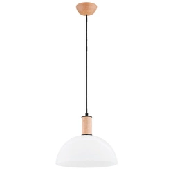 Lampa wisząca ALFA TERRIN DREWNIANA 1xE27 30cm | 61401