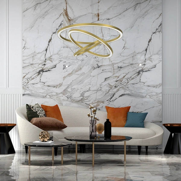 Lampa wisząca GALAXIA, ML8425, złoty mat, 85W LED, barwa ciepła 3500K