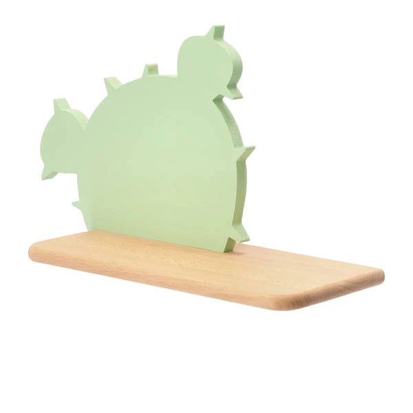 Kinkiet dziecięcy IQ KIDS CACTUS 3 z półką, 21-00934, zielony, 4W LED, barwa neutralna 4000K