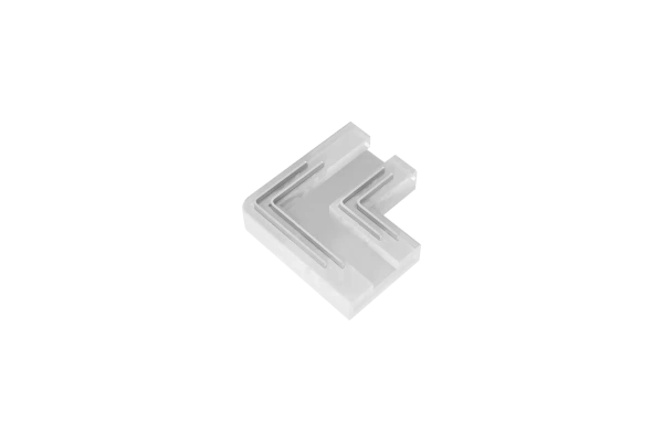 Złącze taśmy LED 10mm narożne transparentne 4pin 5.5A