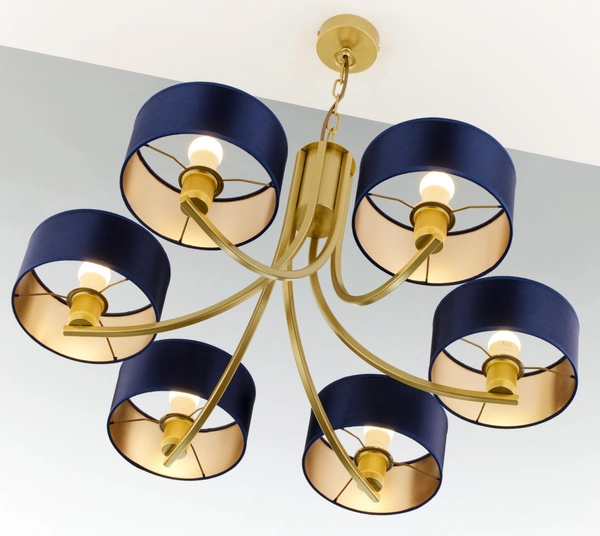 Klasyczny Żyrandol ARTHUR wys. 71cm 6xE27 15W IP20 | złoty połysk