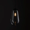 Lampa wisząca PEAR BLACK M wys. klosza 51,5cm E27 | czarny/transparentny 7798