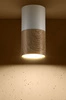 Lampa sufitowa TUBA 2273655, biała + drewno, 1x15W GU10