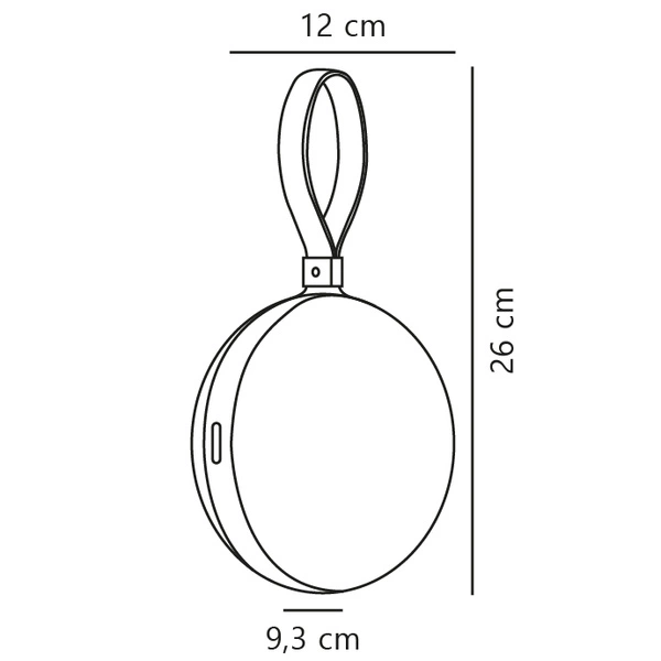 Lampa z przenośna na akumulator BRING LED 2700K Biała ciepła Plastik | Biały