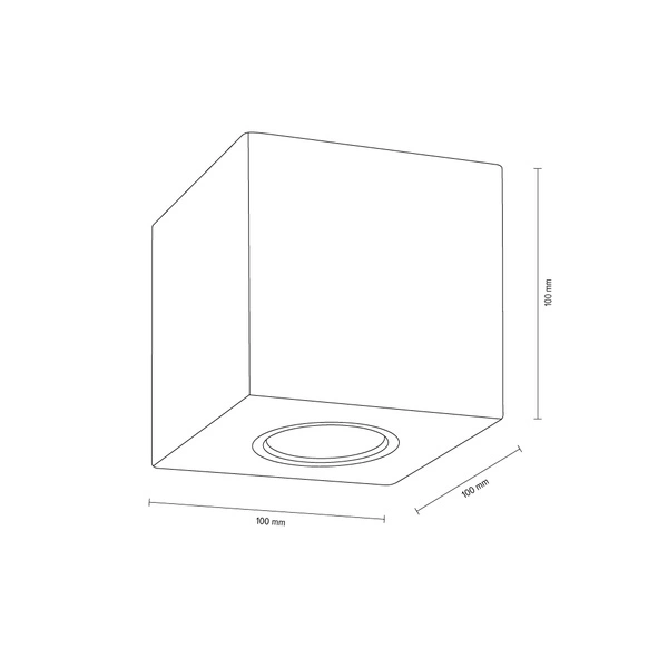 Wooddream Square Lampa Sufitowa 1xGU10 Max.6W Dąb Olejowany 2076174