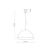 Lampa wisząca do pokoju FARO NEW 6006 1xE27 25W | czarna 6006