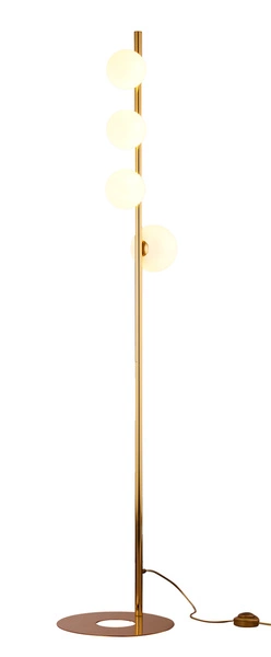 Nowoczesna Lampa podłogowa TAIDA wys. 151cm 4xG9 14W IP20 | Złoty