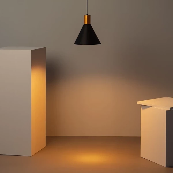 Lampa Wisząca złoto-czarna Abruzzo Salvatore E27