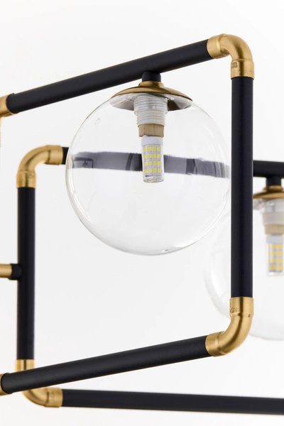 Nowoczesny Żyrandol IBRA wys. 82cm 5xG9 14W IP20 | Złoty