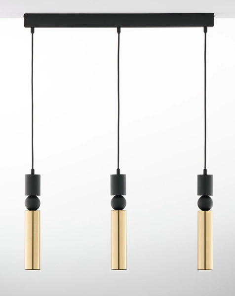 Nowoczesna Lampa wisząca ALAS wys. 120cm 3xG10 14W IP20 | Złoty