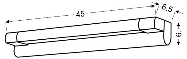 MIA 1 LAMPA KINKIET 5W LED CHROM