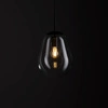 Lampa wisząca PEAR S 43,5cm E27 | czarny/transparentny 7800