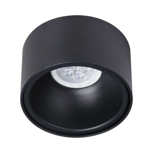 Oprawa podtynkowa sufitowa BALI ROUND BLACK śr. 9,6cm | czarny